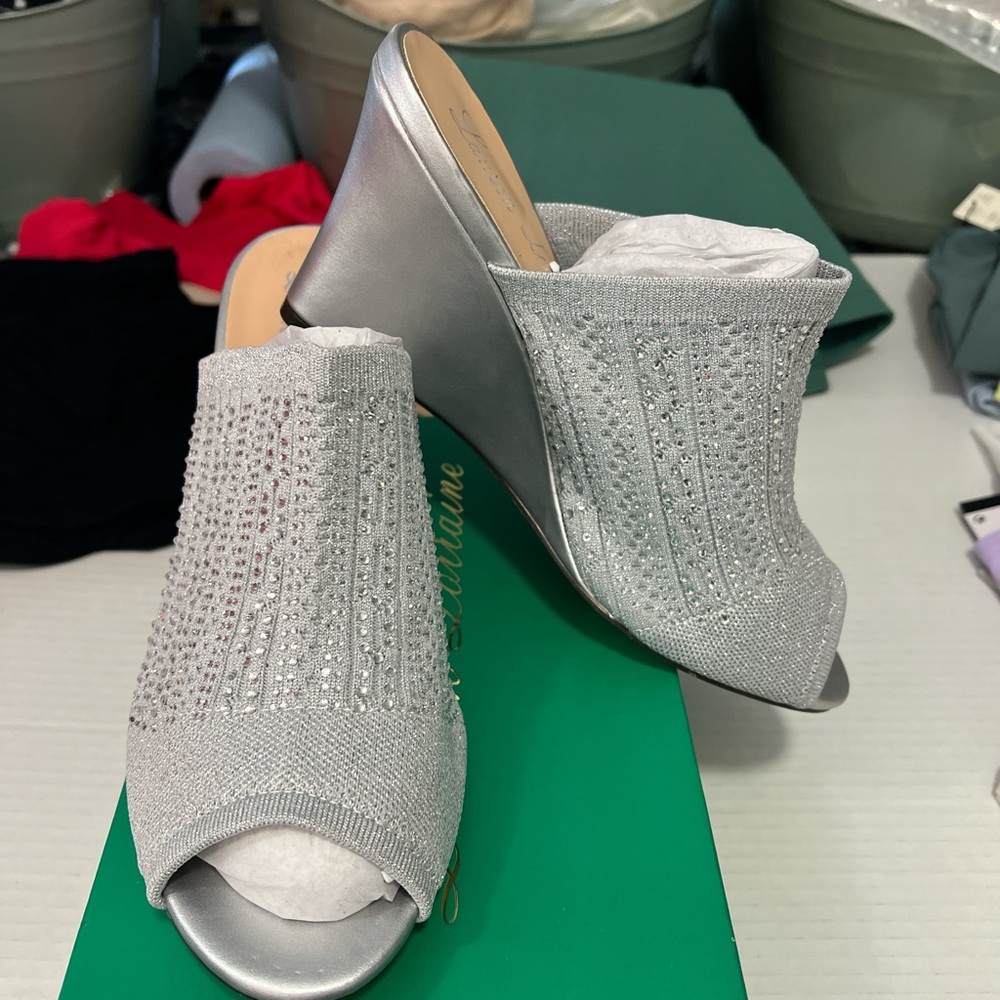 Lauren Lorraine Silver Martha Heels